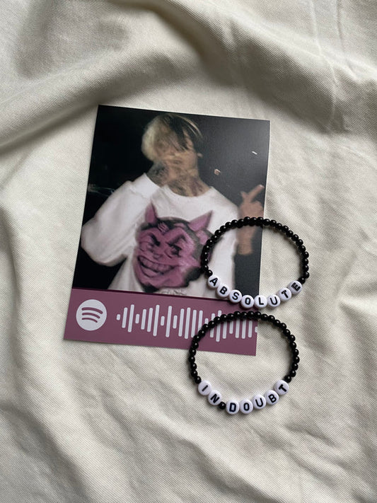 Absolute in doubt matching bracelets / LIl peep